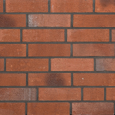 Плитка для стен и фасадов Westerwaelder Klinker MONTANA Blau-bunt-rotsand